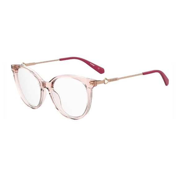 New Kids Moschino Love Eyeglasses MOL618/TN 035J 00 Transparent Pink 51mm